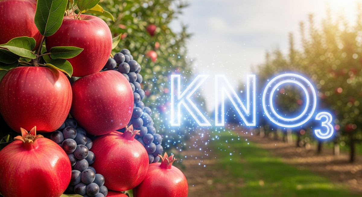 نیترات پتاسیم چیست؟ نقش نیترات پتاسیم برای افزایش کیفیت میوه و کاهش تنش‌های گیاهی